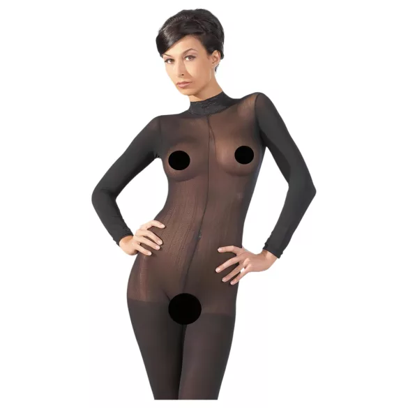 NO:XQSE - seksikas bodystocking naistele - must