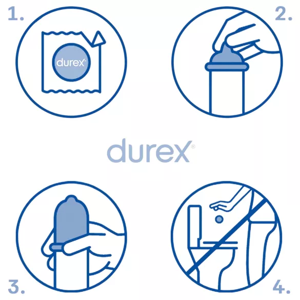 Durex Feel Thin - naturaalset tunnet pakkuv kondoom (3 tk)