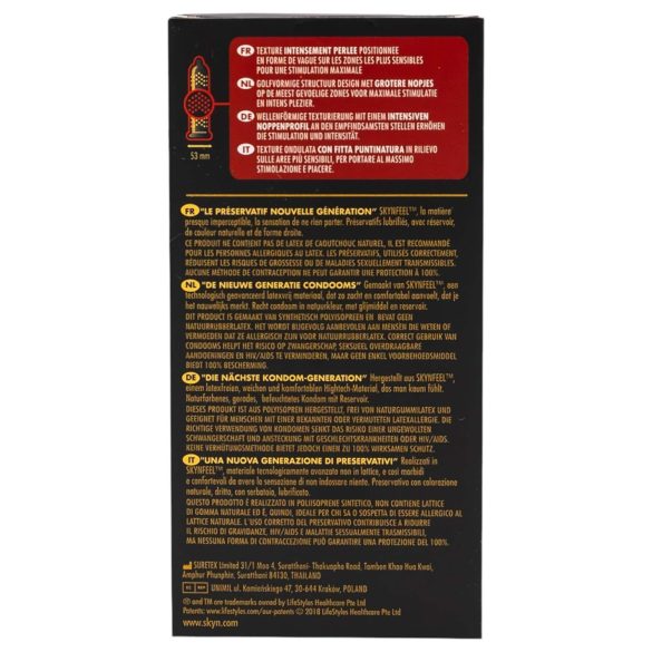 Manix SKYN Intense - lateksivaba kondoom - pärlitega - 10 tk