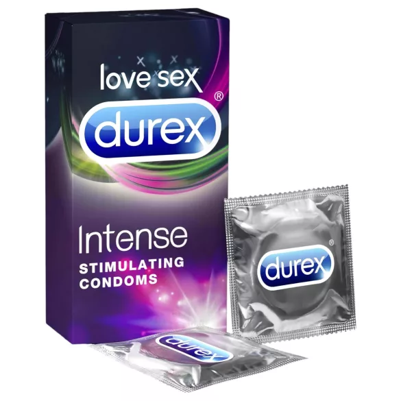 Durex Intense - kondoomid - sooneline ja täpiline - 10 tk