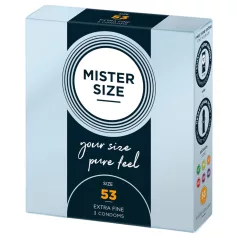 Mister Size - õhuke kondoom - 53mm - 3 tk