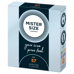 Mister Size - õhuke kondoom - 57mm - 3 tk
