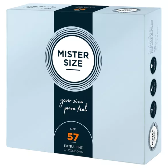 Mister Size - õhuke kondoom - 57 mm - 36 tk