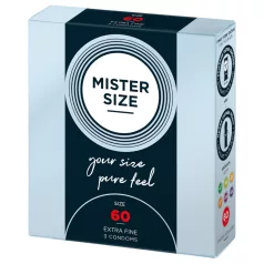 Mister Size - õhuke kondoom - 60mm - 3 tk