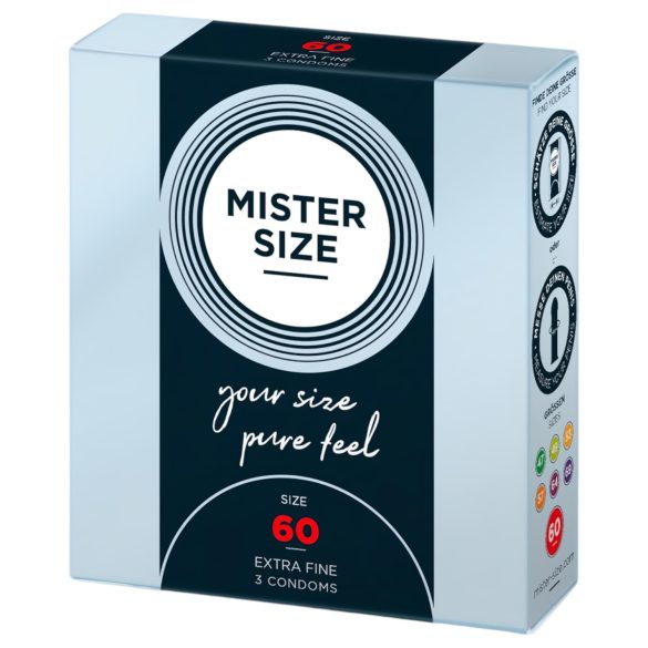 Mister Size õhuke kondoom - 60mm (3 tk)