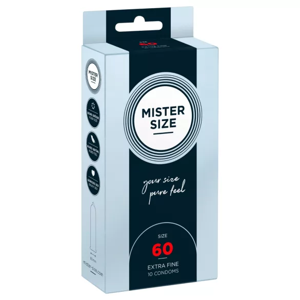 Mister Size - õhuke kondoom - 60mm - 10 tk
