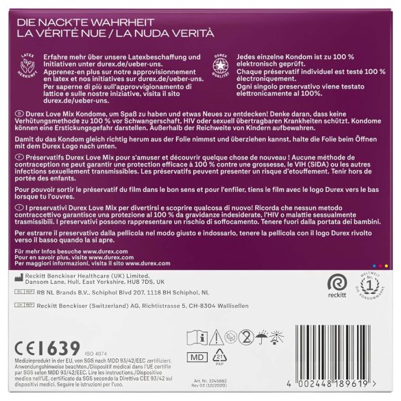 Durex Love Mix - kondoomipakk - 40 tk