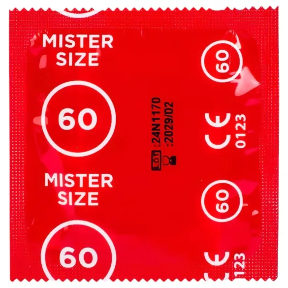 Mister Size - kondoomide proovikomplekt peenismõõtjaga - 3 tk