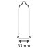 Secura Extra Fun täpiline kondoom - 53mm (12tk)