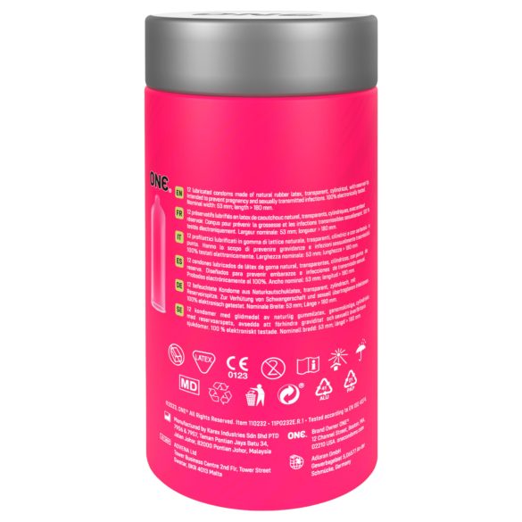 ONE Flavor Waves - maitsega kondoomid - assortii (12 tk)