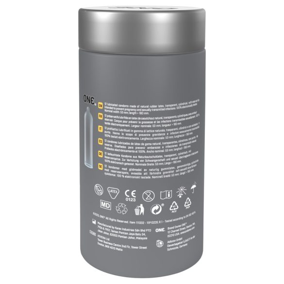 ONE - eriti õhuke kondoom - 12 tk