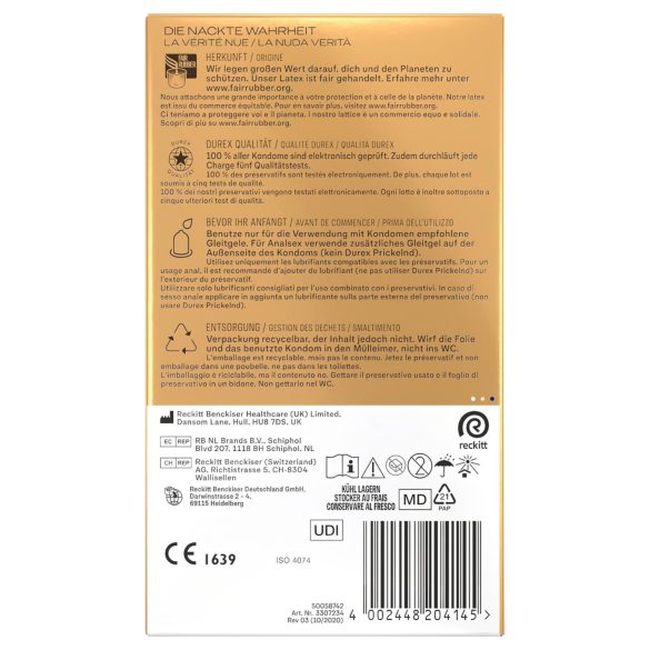 Durex Hautnah - eriti õhuke kondoom - 10 tk