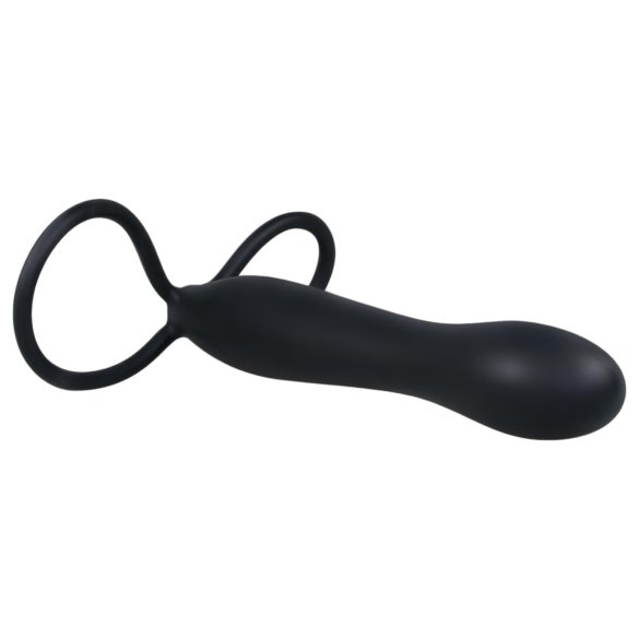 You2Toys - Eriline anaaldildo ja peeniserõngas - must