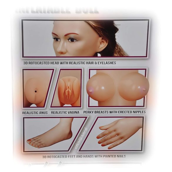 Antonya Vidra - täispuhutav seksinukk - poolkõver jalg