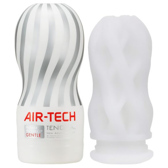 TENGA Air Tech Gentle - tekstuuriga masturbaator (valge)