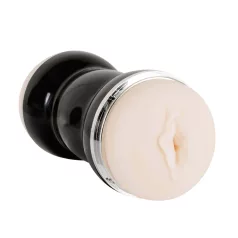   You2Toys - topelt masturbaator - tupe ja anaalse avaga - must