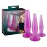 You2Toys - anaaltreeningu plugide komplekt - 3 tk - lilla