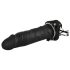 You2Toys - Täispuhutav Kinnitatav Dildo - õõnes silikoon (must)