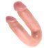 King Cock kahepoolne dildo (keskmine) - naturaalne