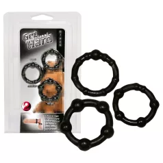 You2Toys - peeniserõngaste komplekt - must - 3 tk