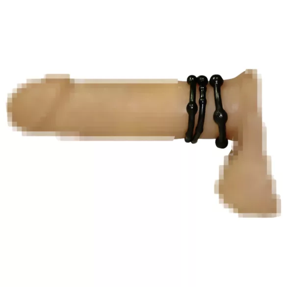 You2Toys - peeniserõngaste komplekt - must - 3 tk