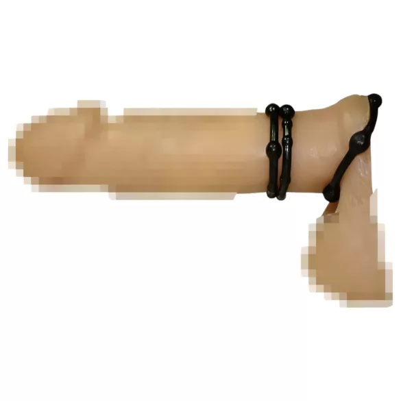 You2Toys - peeniserõngaste komplekt - must - 3 tk