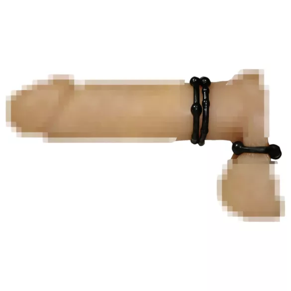 You2Toys - peeniserõngaste komplekt - must - 3 tk