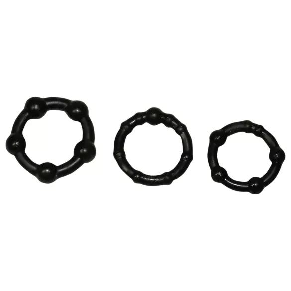 You2Toys - peeniserõngaste komplekt - must - 3 tk