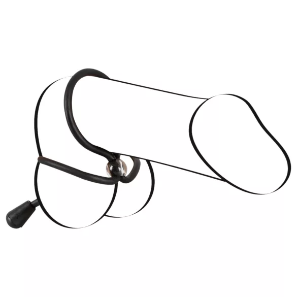 Bad Kitty - silikoonist munandi- ja peenisrõngas - must