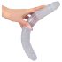 Kristalliline kaheotsaline dildo (34cm)