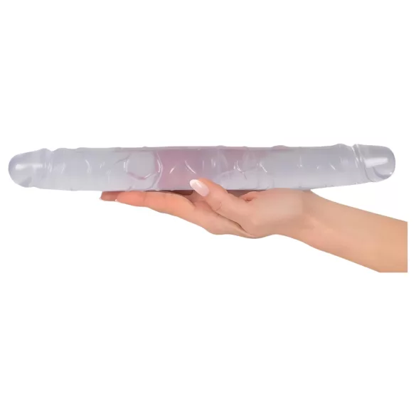 Kristall - topeltdildo - klaas - 34 cm
