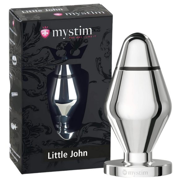 mystim Little John - väike elektro-anaalplug (hõbedane)