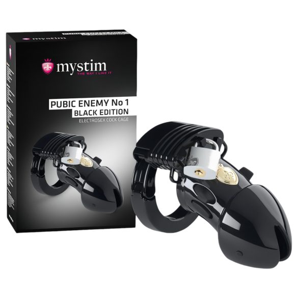 mystim Black Edition PUBIC ENEMY No 1 - elektro peenisepuur