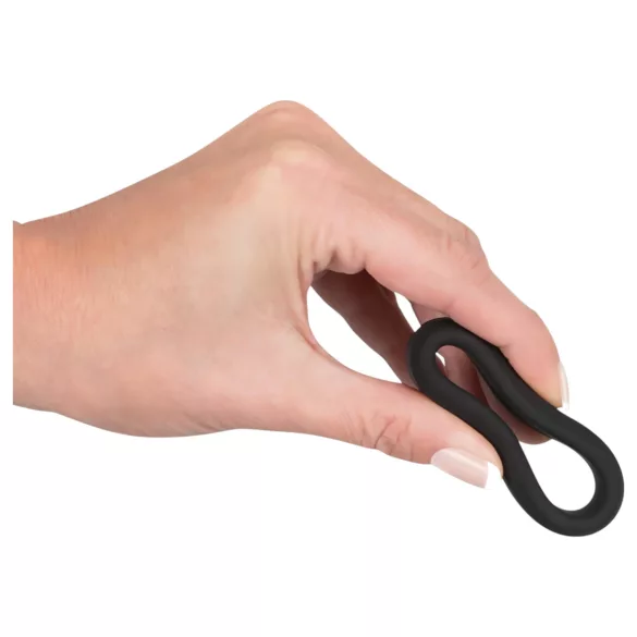 Black Velvets - peeniserõngas paks sein 3,8 cm - must