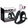 Black Velvets - anaaldildo + peenise- ja munandiring (must)