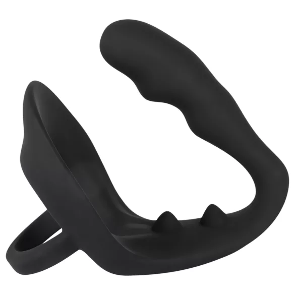 Black Velvets - anaaldildo + peenise- ja munandiring (must)