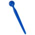 Dilator Sperm Stopper - silikoonist kuulike dilator (sinine)