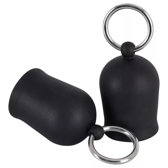 Black Velvets - nibu vaakumpump metallrõngaga - must