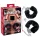 You2Toys - karvased käerauad pika ketiga - must