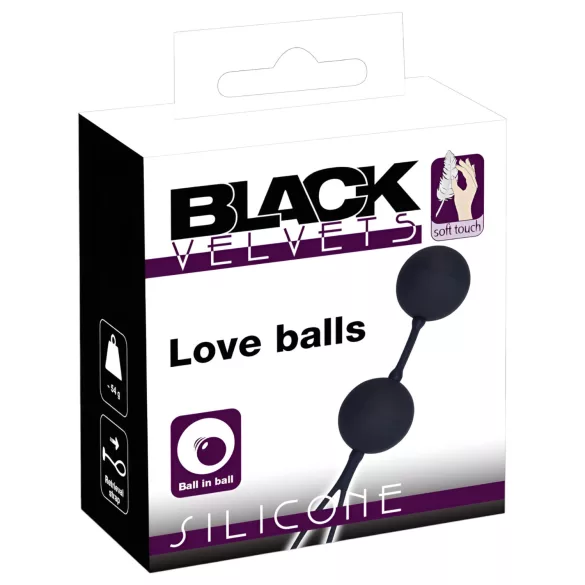 Black Velvets - geišakuklite duo vaagnapõhjalihaste treeninguks (2-osaline)