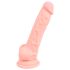 Meditsiiniline silikoon dildo (18cm) - naturaalne