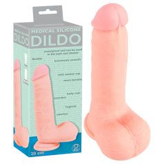   Medical - sirge meditsiiniline silikoon-dildo (20cm) - naturaalne