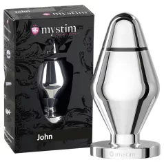 mystim Little John - elektro anaalpistik - suur hõbedane