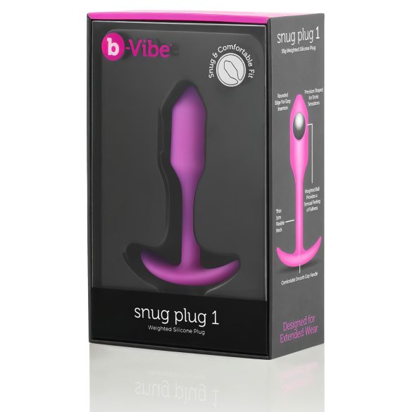 b-vibe - anaalipistik sisemise raskusega 55g - roosa