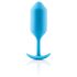 b-vibe Snug Plug 3 - topeltkuuliga anaalplug (180g) - sinine