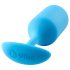 b-vibe Snug Plug 3 - topeltkuuliga anaalplug (180g) - sinine