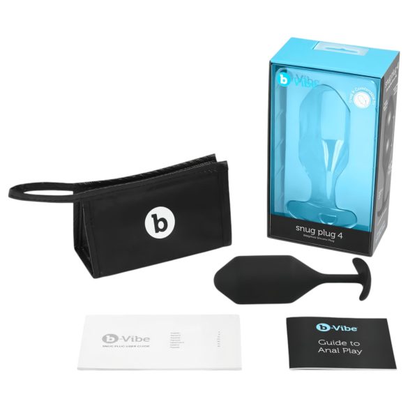 b-vibe - anaalpistik topeltkuulidega - 257g - must