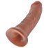 King Cock 8 dildo (20 cm) - tume naturaalne