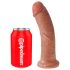 King Cock 8 dildo (20 cm) - tume naturaalne