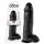 King Cock 12 suur munanditega dildo (30 cm) - must